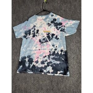 Pink Floyd Tie Dye T-Shirt Men Sz L Dark Side of the Moon Graphic Print Band Tee